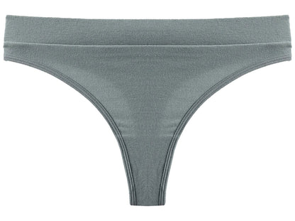 LuckeLadybug LLC seamless sports thong in soft gray for comfortable athletic wear