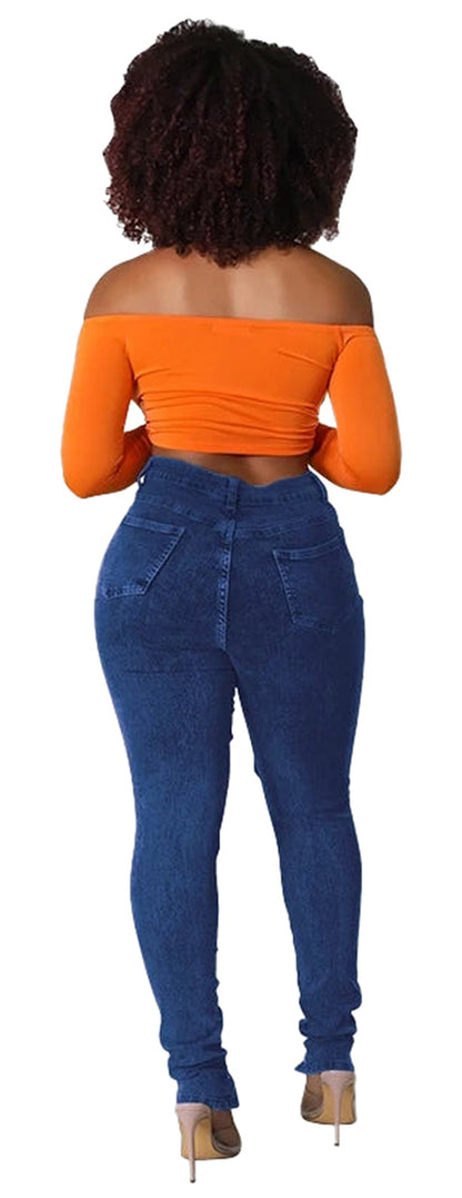 Womens Lace Up Skinny Jeans