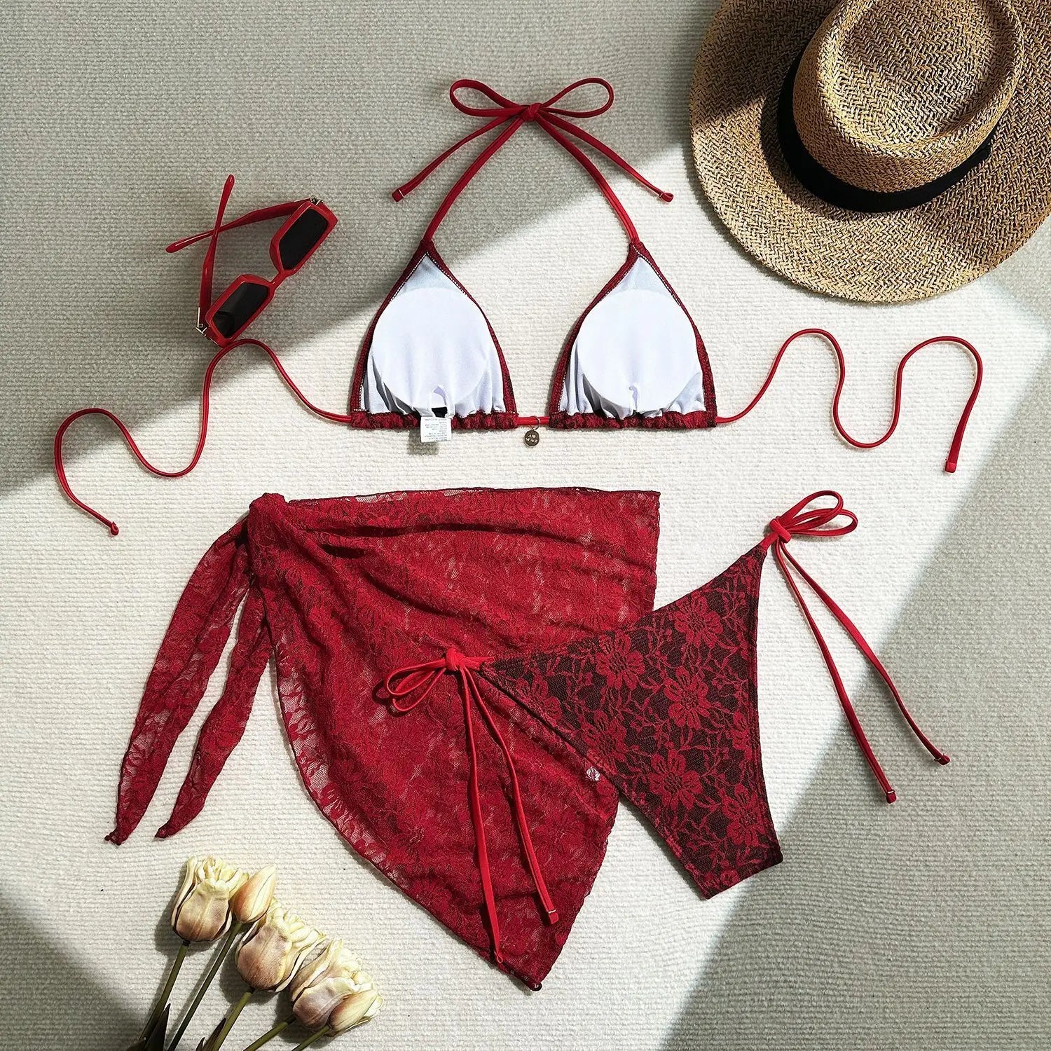 Lace Bikini Set for Women with Swimsuits