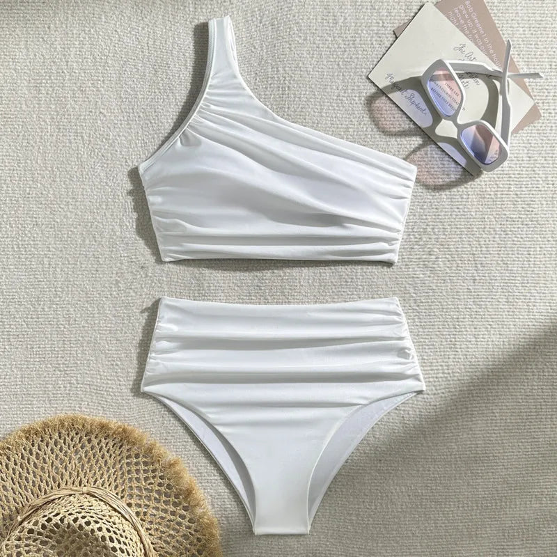Women's Swimwear: Chic One-Shoulder Bikini