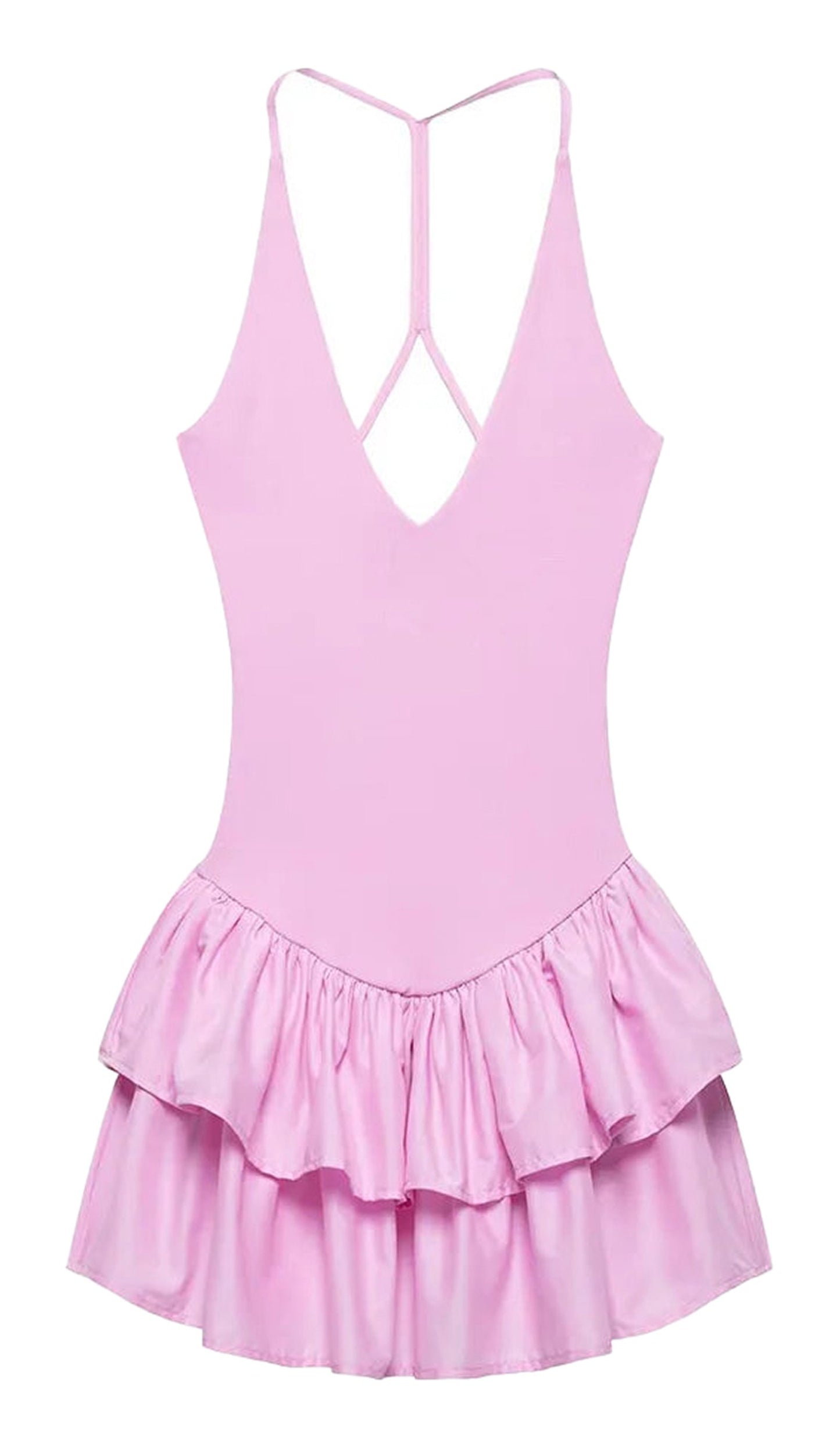 Deep V-Neck Sleeveless Mini Dress Collection