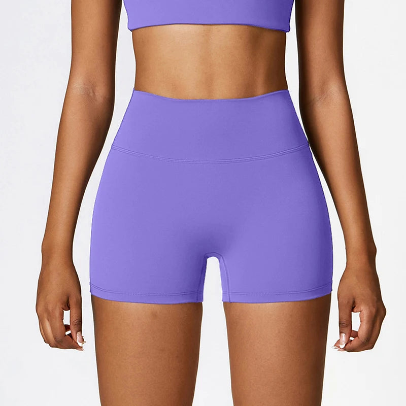 High Waisted Womens Yoga Shorts