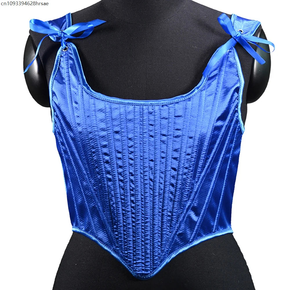 Womens Renaissance Corset Top Overbust Bustier