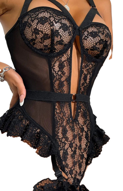 Sexy Bra And Panty Lingerie Set Bodysuit