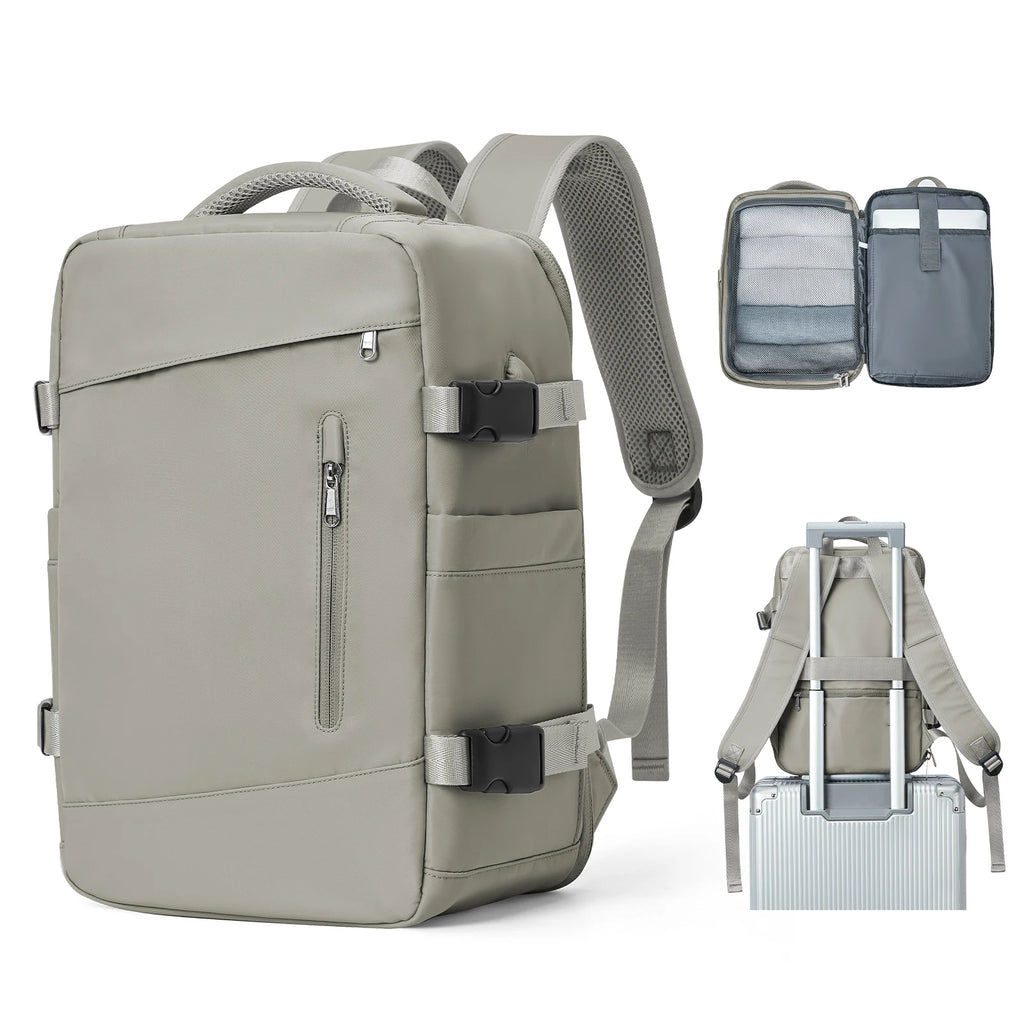 Casual Travel Laptop Backpack with Embroidery and Computer