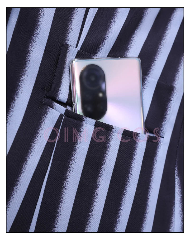 Halloween Costume Striped Suit Set