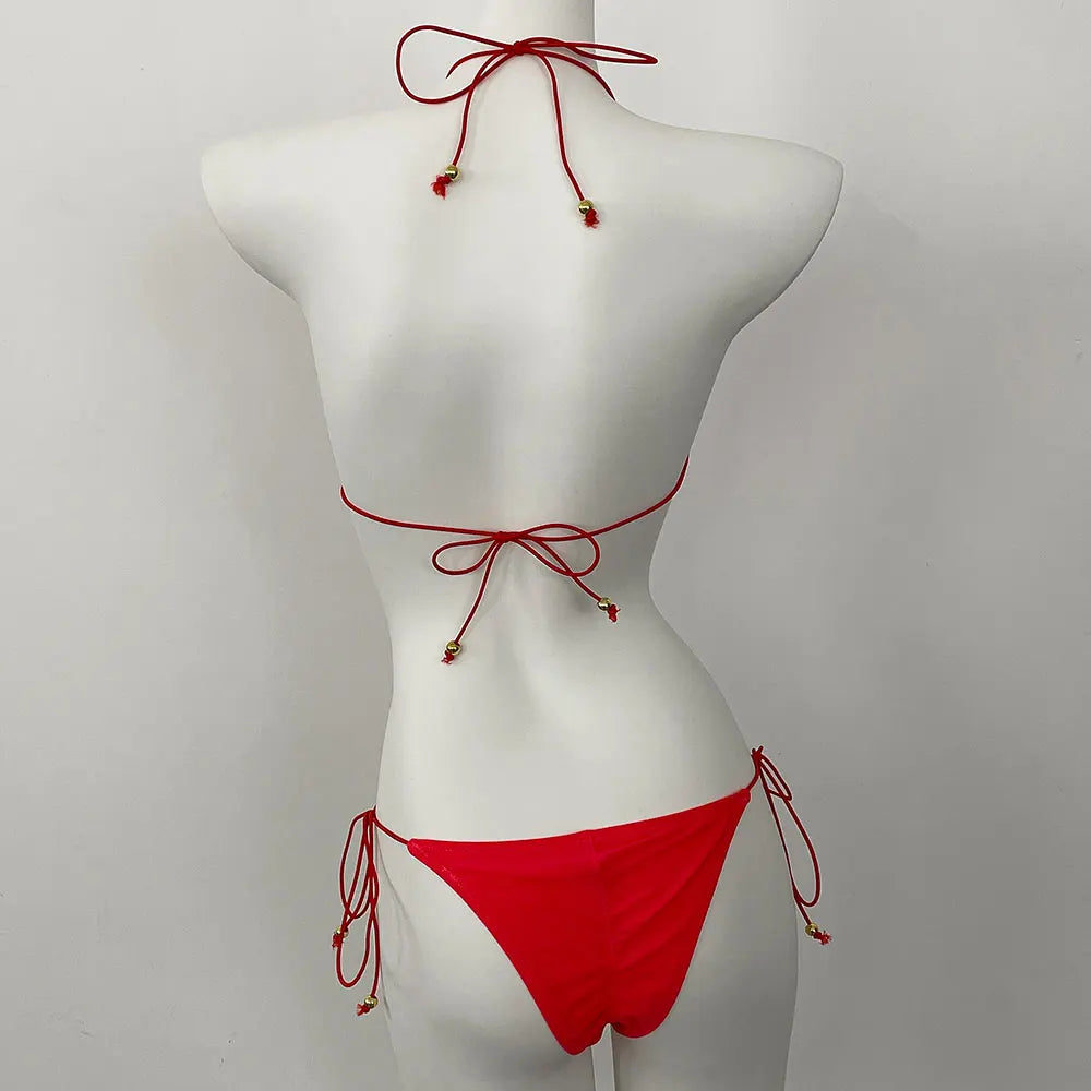 Swimwear Swimsuit: Trendy Pink Bikini Set