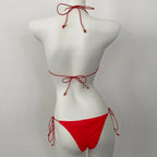 Swimwear Swimsuit: Trendy Pink Bikini Set