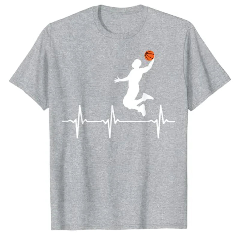 Basketball Heartbeat Shirt Trendy Style
