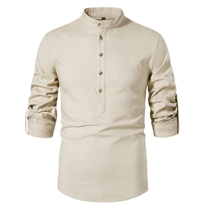 Mens Linen Button Down Shirt Stylish & Comfy