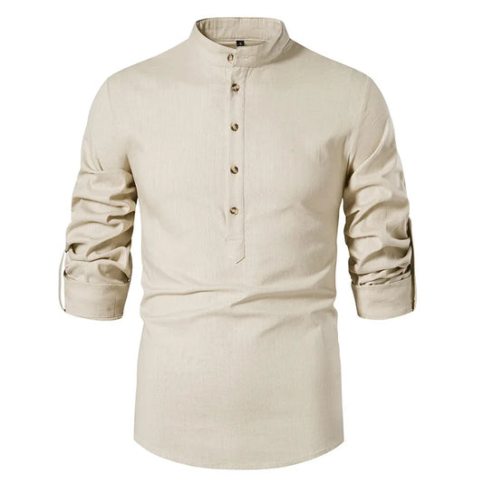 Mens Linen Button Down Shirt Stylish & Comfy