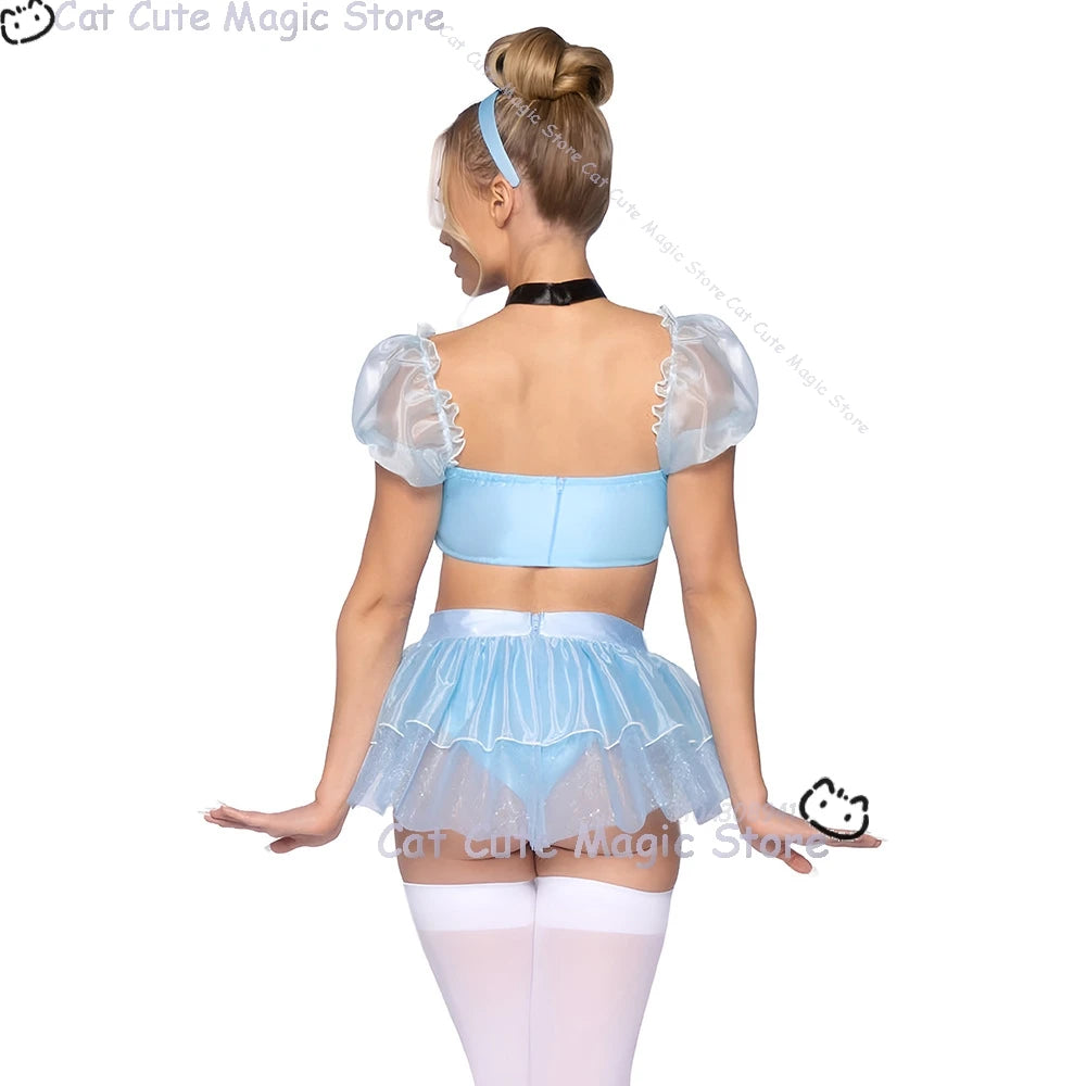 Halloween Costume: Cute Blue Dress Set
