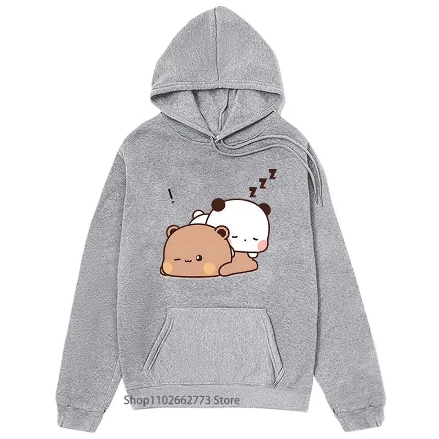 Lifestyle Image of Bubu and Dudu Unisex Anime Hoodie