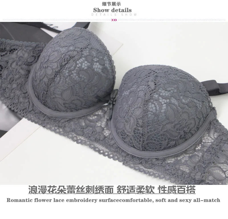 Underwire Bra with Lace for Elegance
