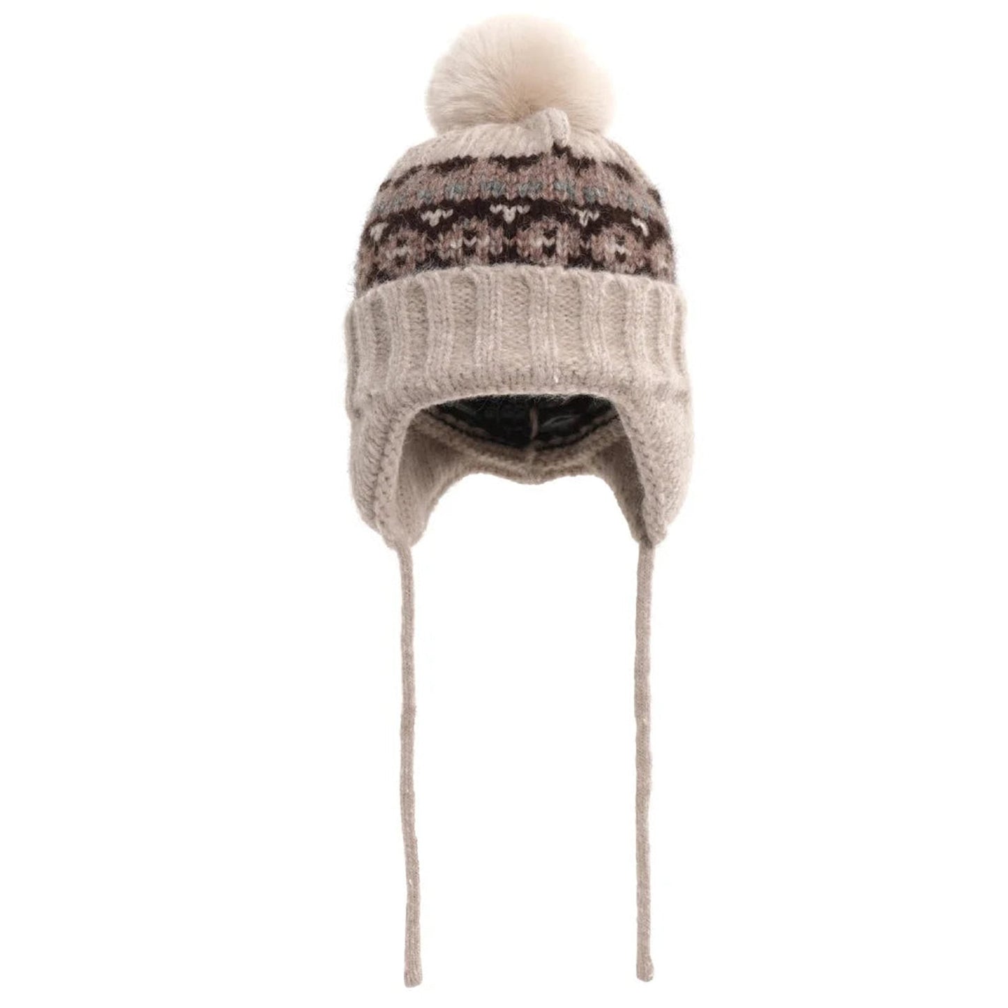 Womens Winter Beanie With Pompom