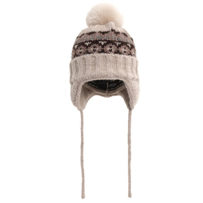 Womens Winter Beanie With Pompom