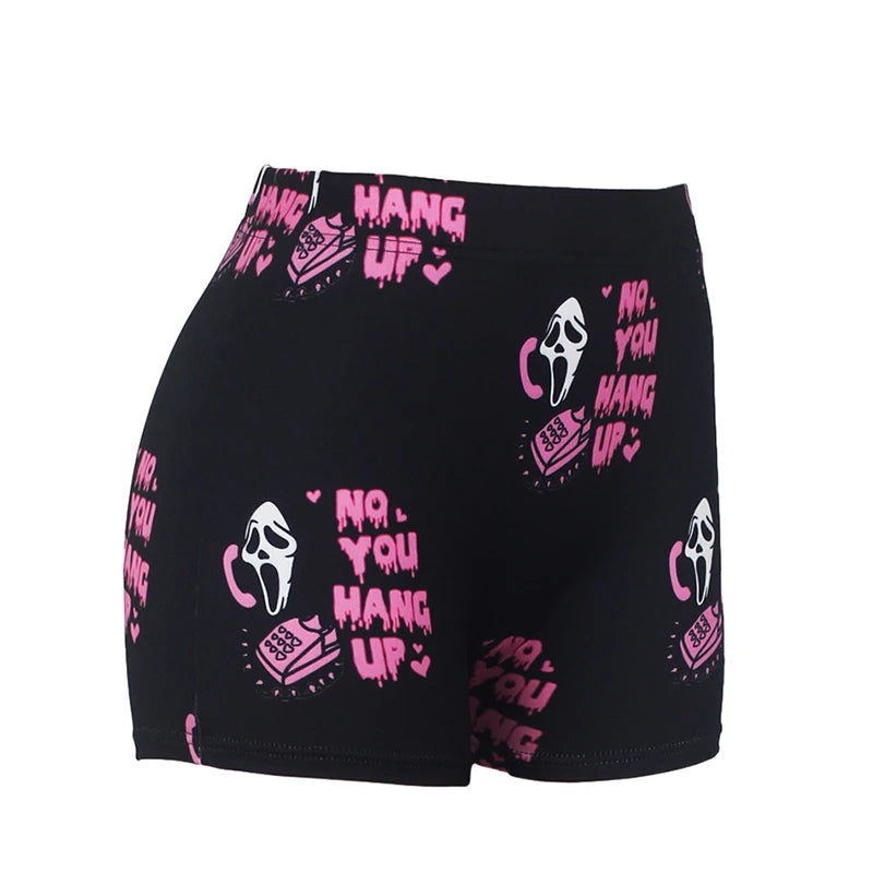 Womens Halloween Pajama Shorts