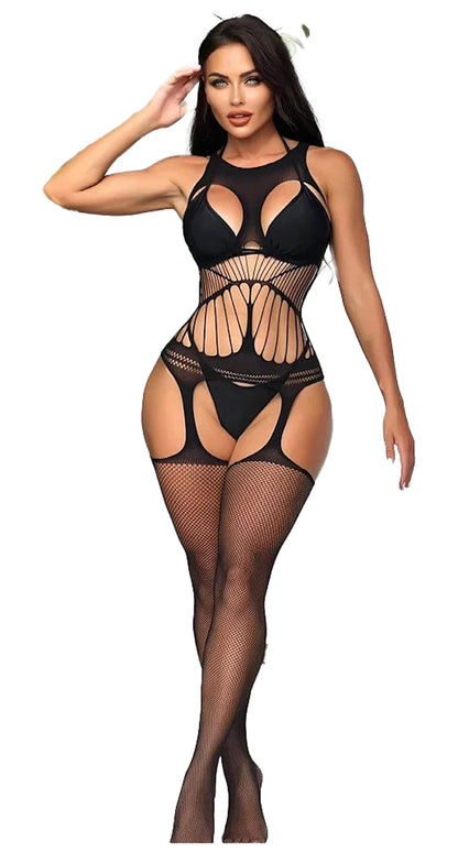 Sexy Open Crotch Lingerie Bodysuit