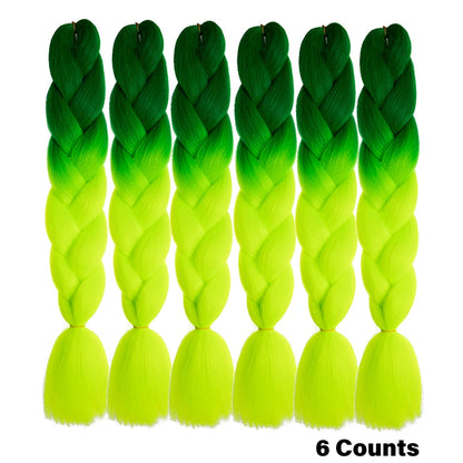 Ombre Crochet Braiding Hair Extensions