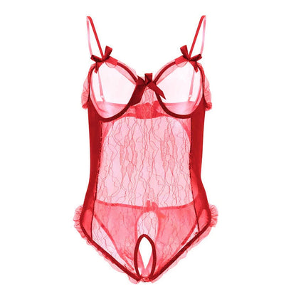 Erotic Lace Teddy Lingerie In Various Colors
