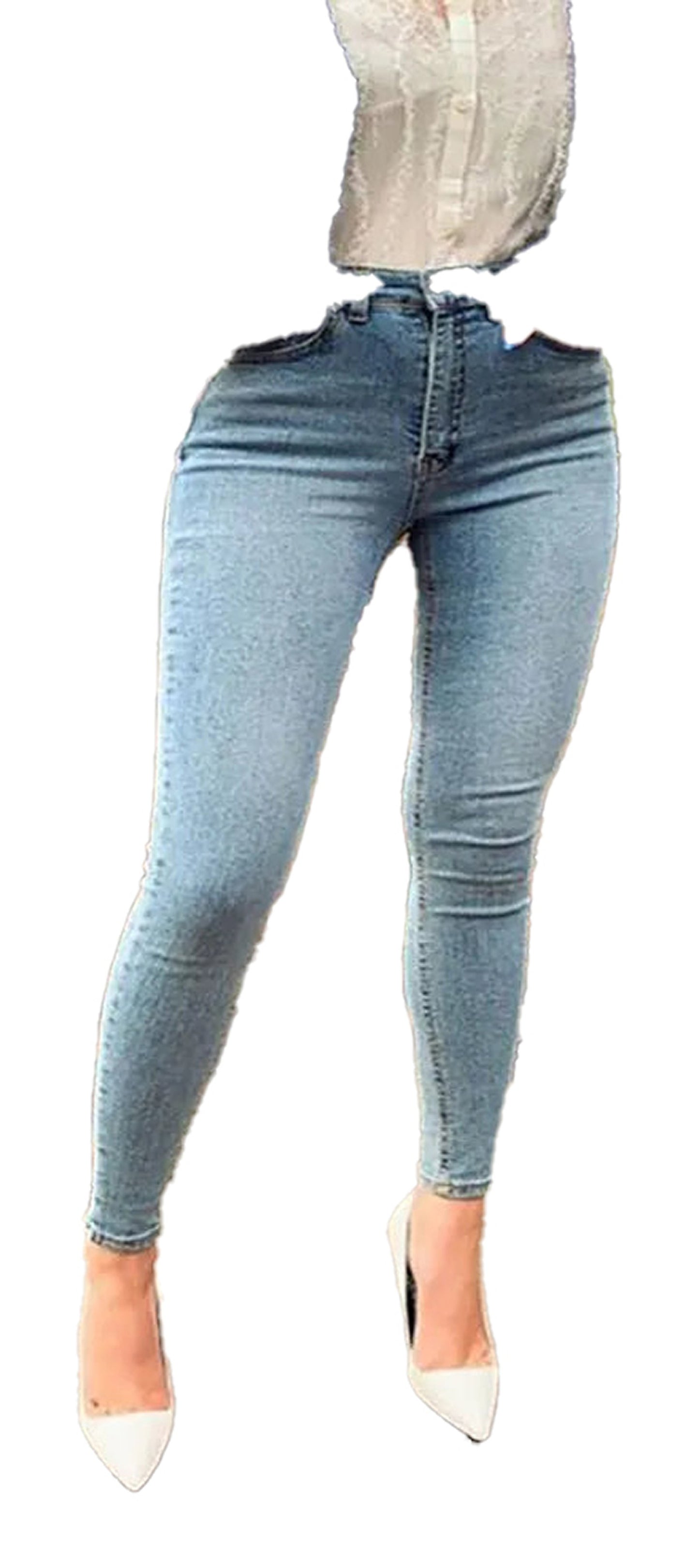 Women High Waist Skinny Jeans For Trendy Fit