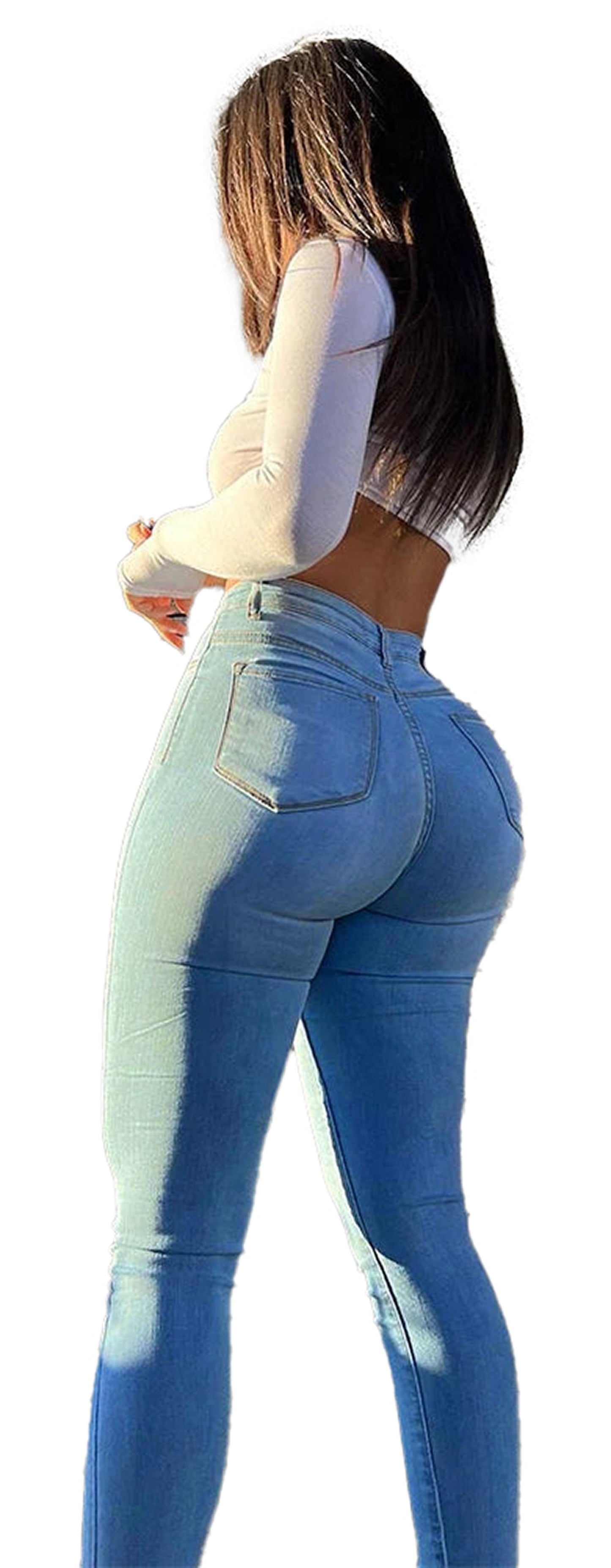 Womens Mid Waist Skinny Jeans Collection