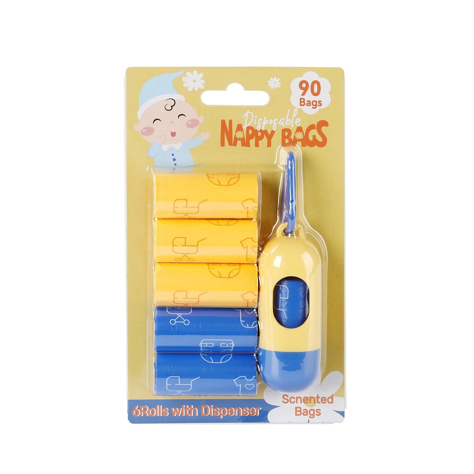 Disposable Diaper Bags with Dispenser