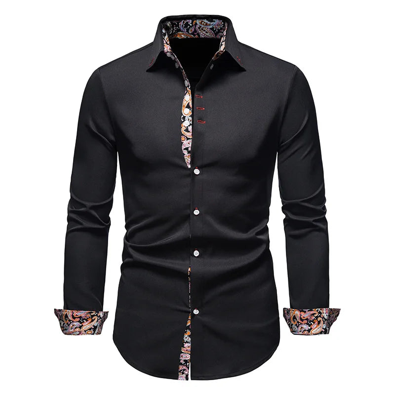 Mens White Long Sleeve Shirt With Style
