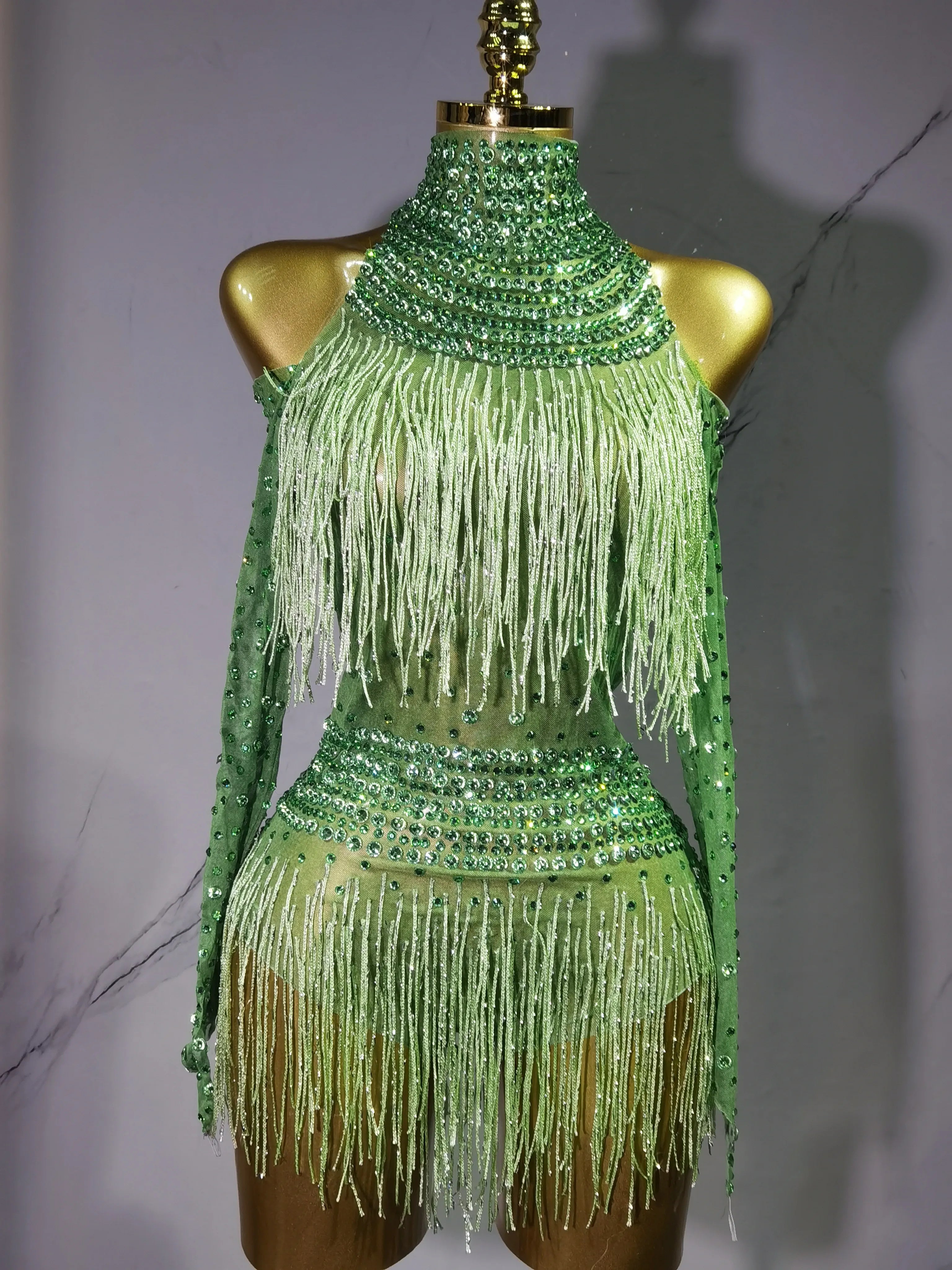 Rave Outfit with Fringe and Beading