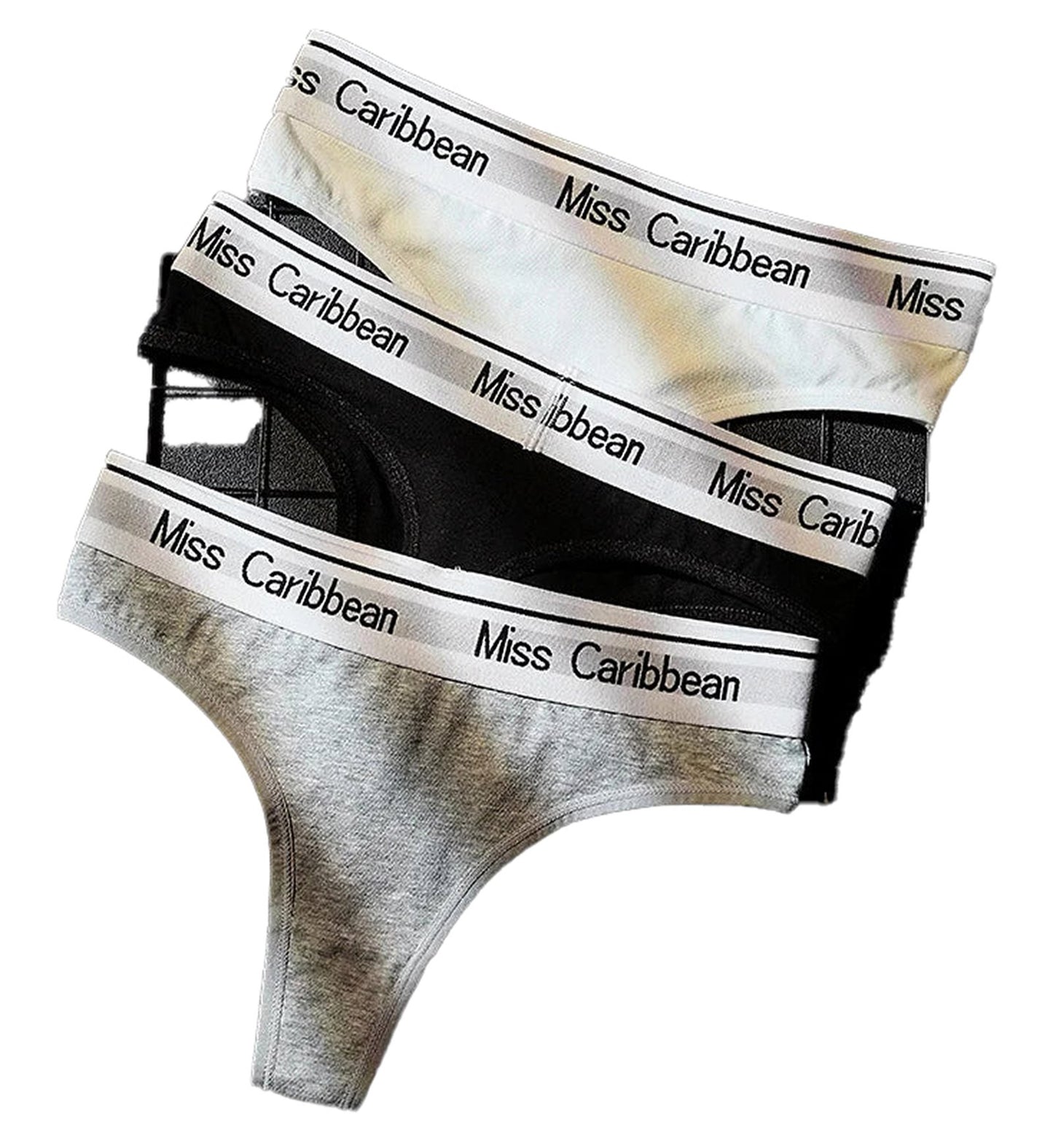 Side View of Sexy Letter Print Women's Thongs