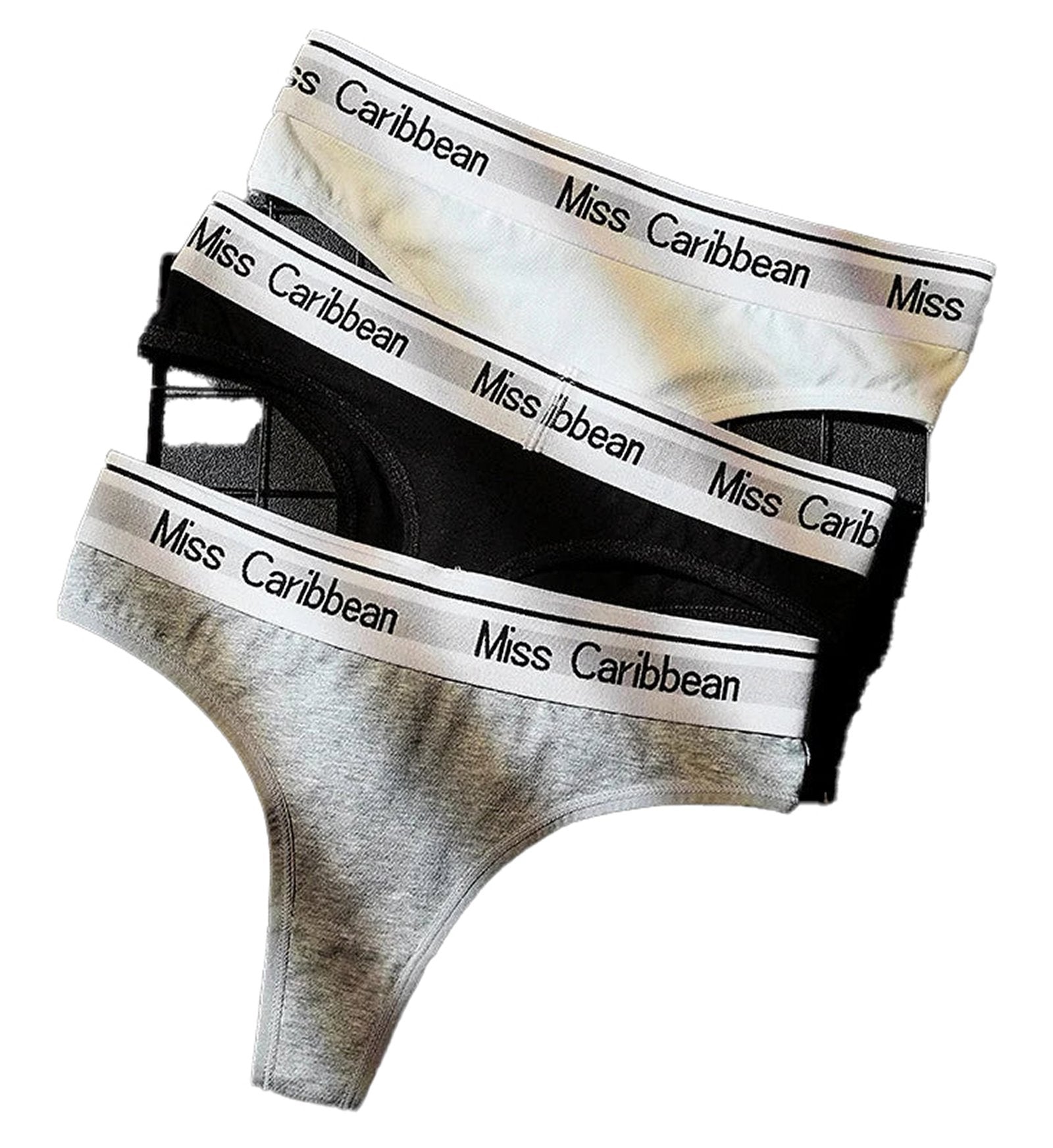 Side View of Sexy Letter Print Women's Thongs