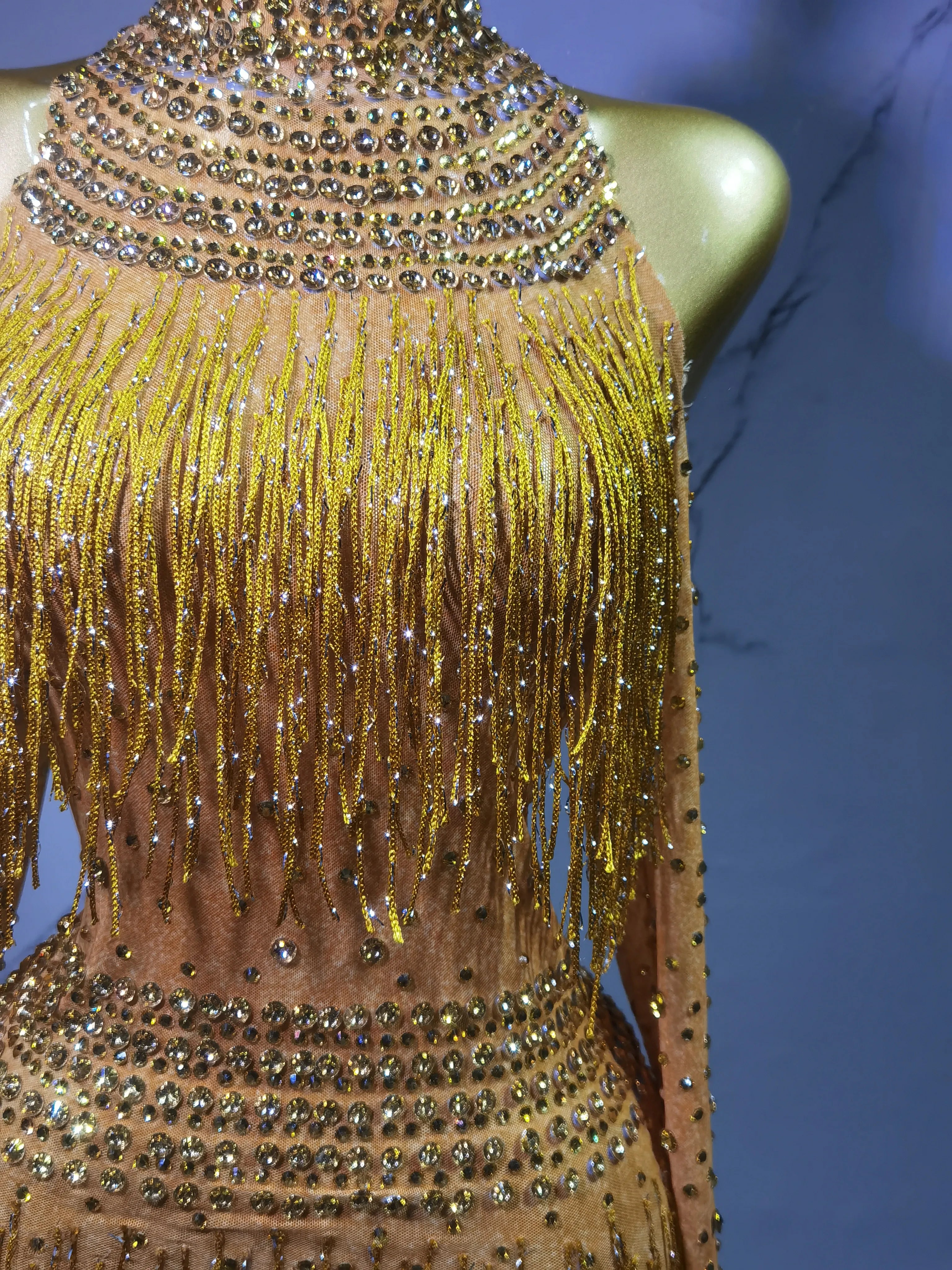 Rave Outfit with Fringe and Beading