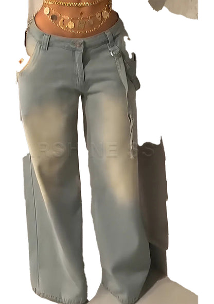 Vintage Straight Leg Jeans For Women