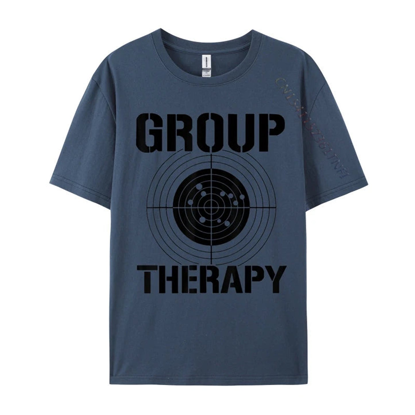 Group of Men Wearing Retro Group Therapy Cotton T-Shirts
