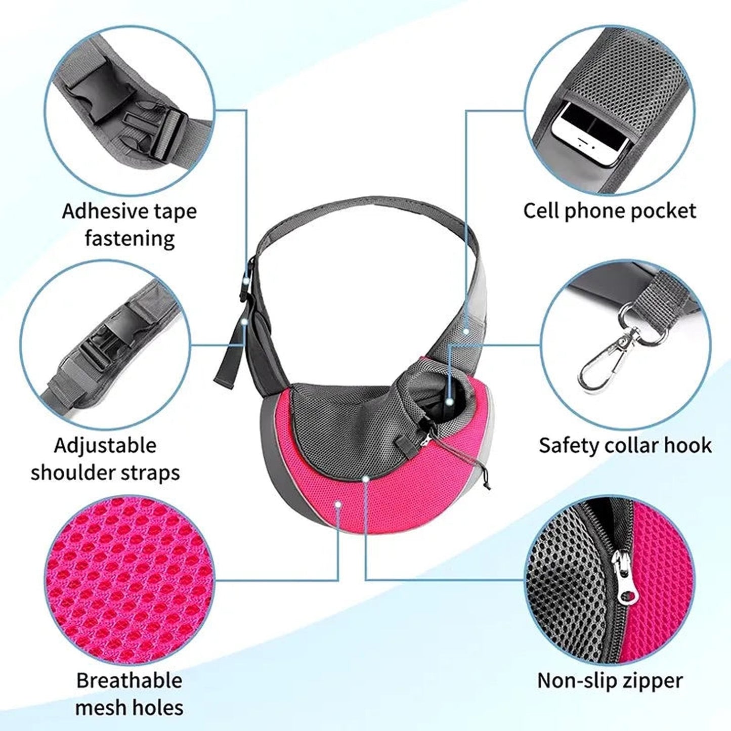 Dog Sling Carrier Bag For Pet Comfort