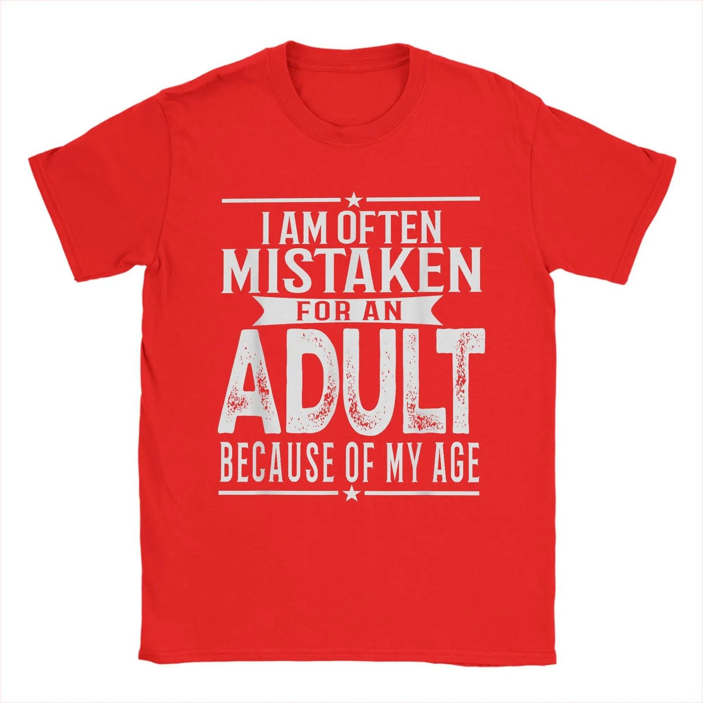 Funny Men's T-Shirt: Often Mistaken for an Adult - Short Sleeve Tee