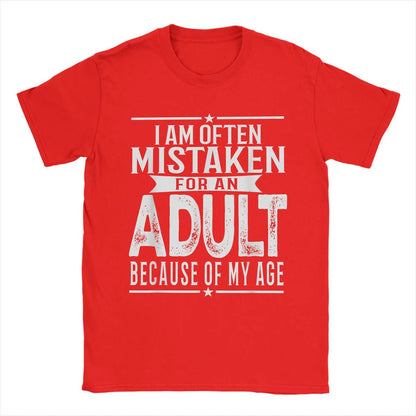 Funny Men's T-Shirt: Often Mistaken for an Adult - Short Sleeve Tee