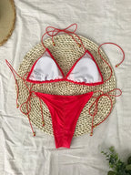 Swimwear Swimsuit: Trendy Pink Bikini Set