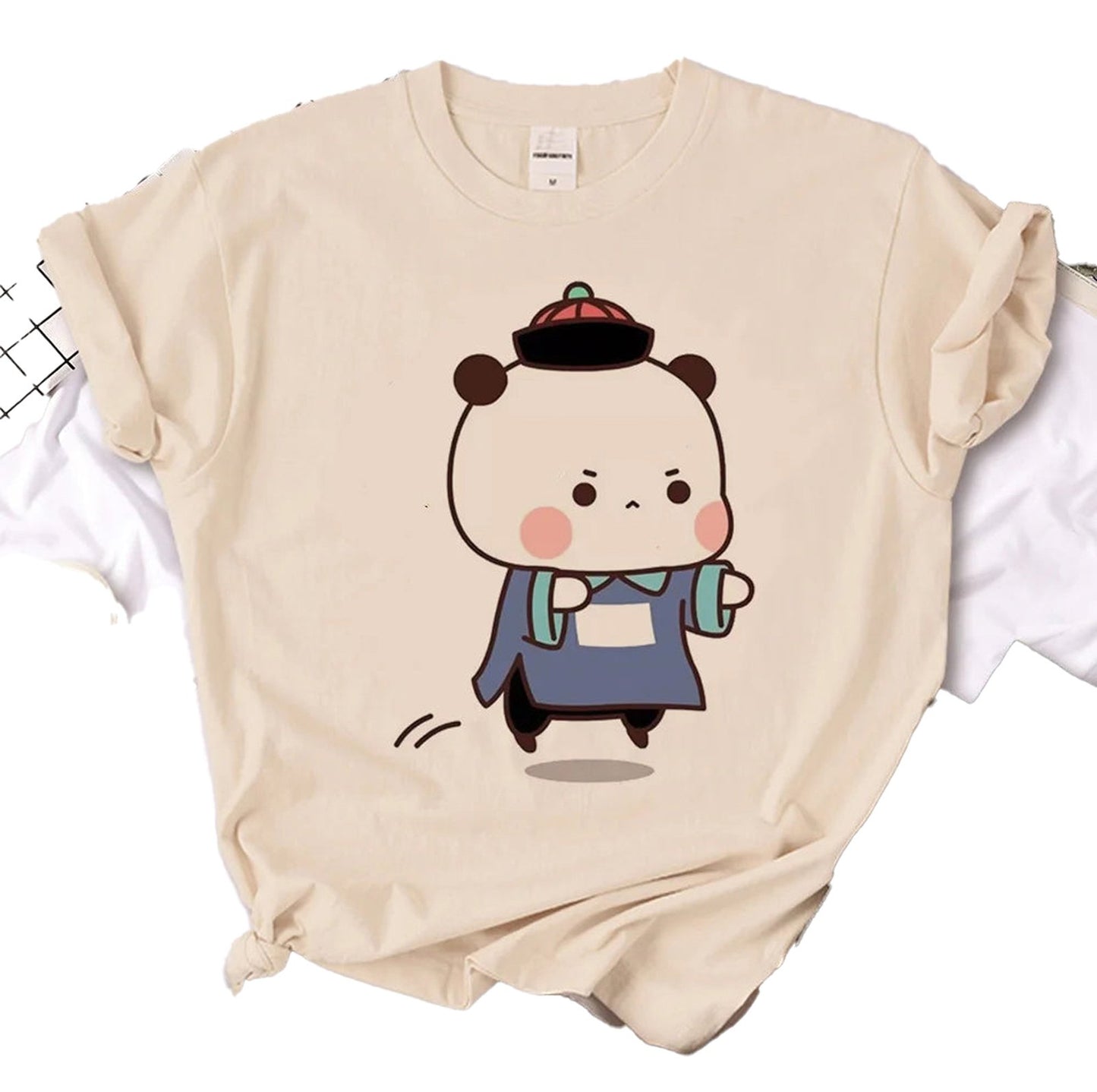 Trendy 80s Retro Digital Grunge T-Shirt for Women - Bubu Dudu Style