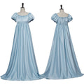 Womens Medieval Dress Costume Blue Pink Retro Gown