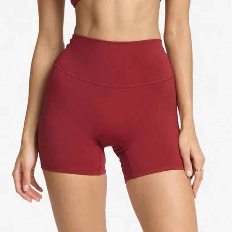 Crisscross Back Padded Sports Bra and High Waist Biker