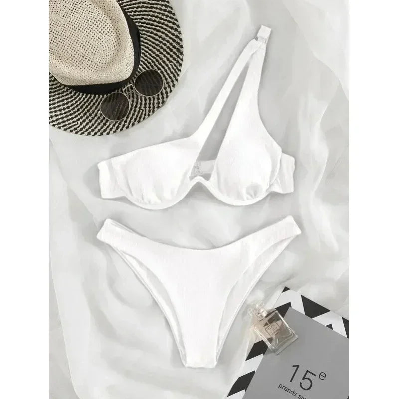 Two-Tone Bikini for Stylish Summer Looks