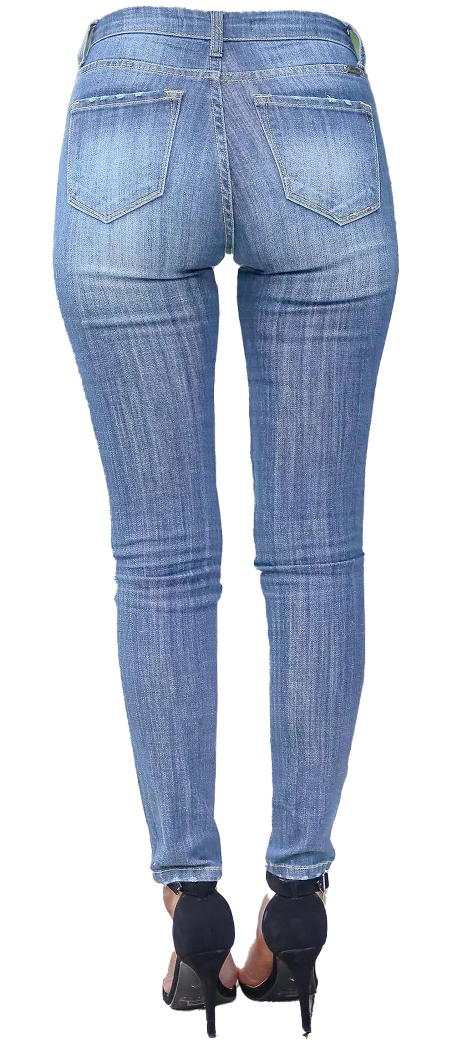 Womens Skinny Jeans With Contrast Stitching