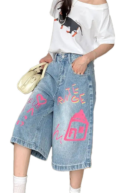 Womens Retro Hip Hop Jeans 2025