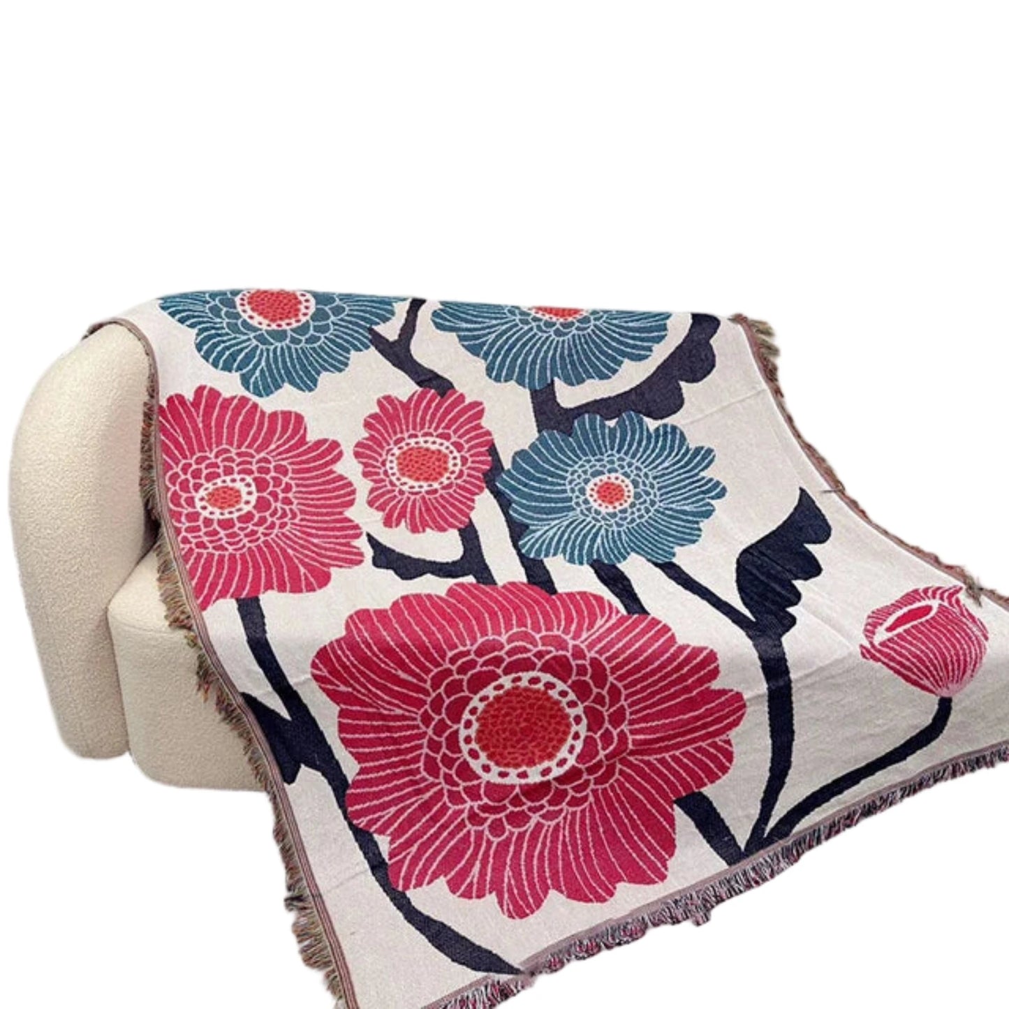 Japan Abstract Throw Blanket Stylish Decor