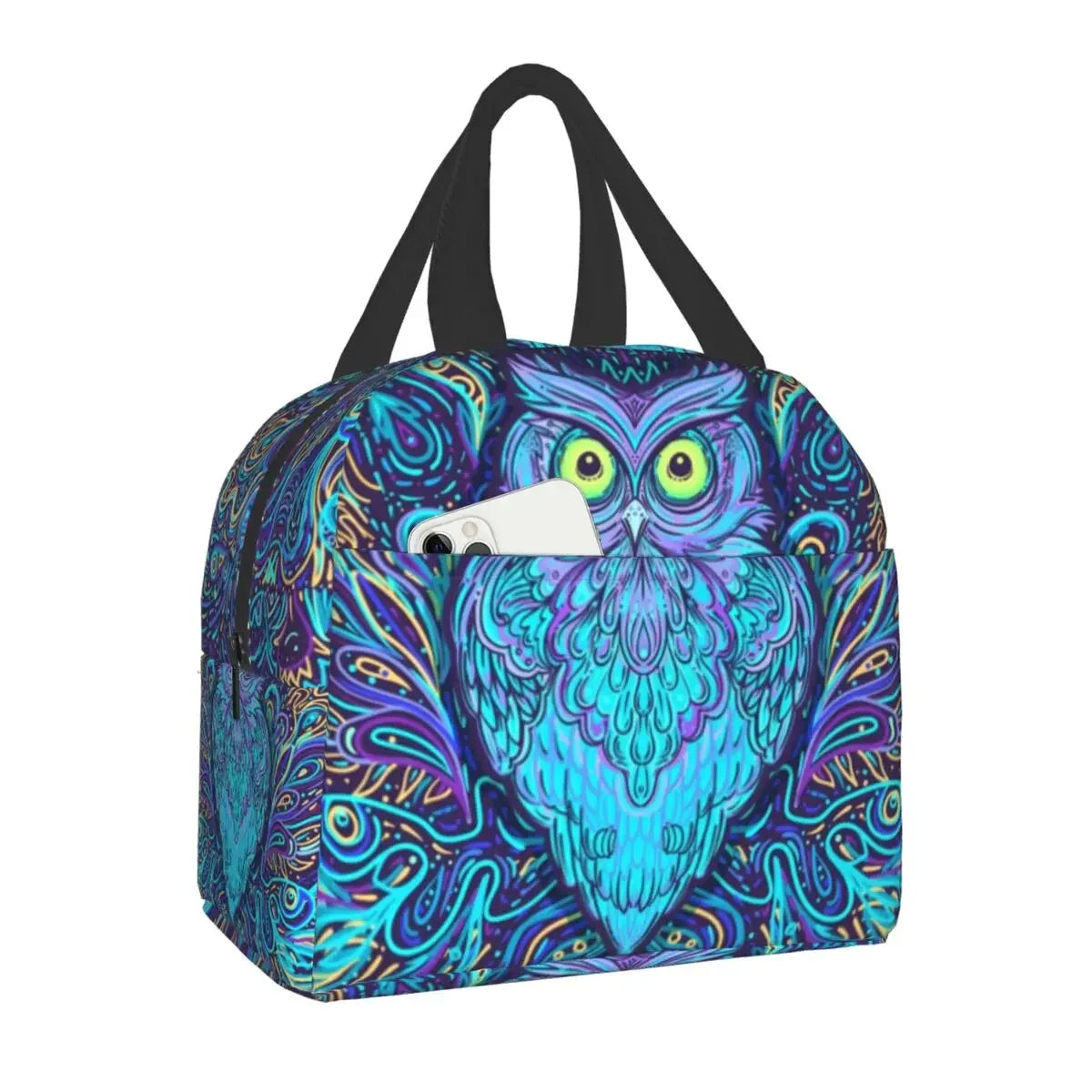 Cottagecore Aesthetic Cute Vintage Frog and Snail Thermal Insulated Lunch Bag