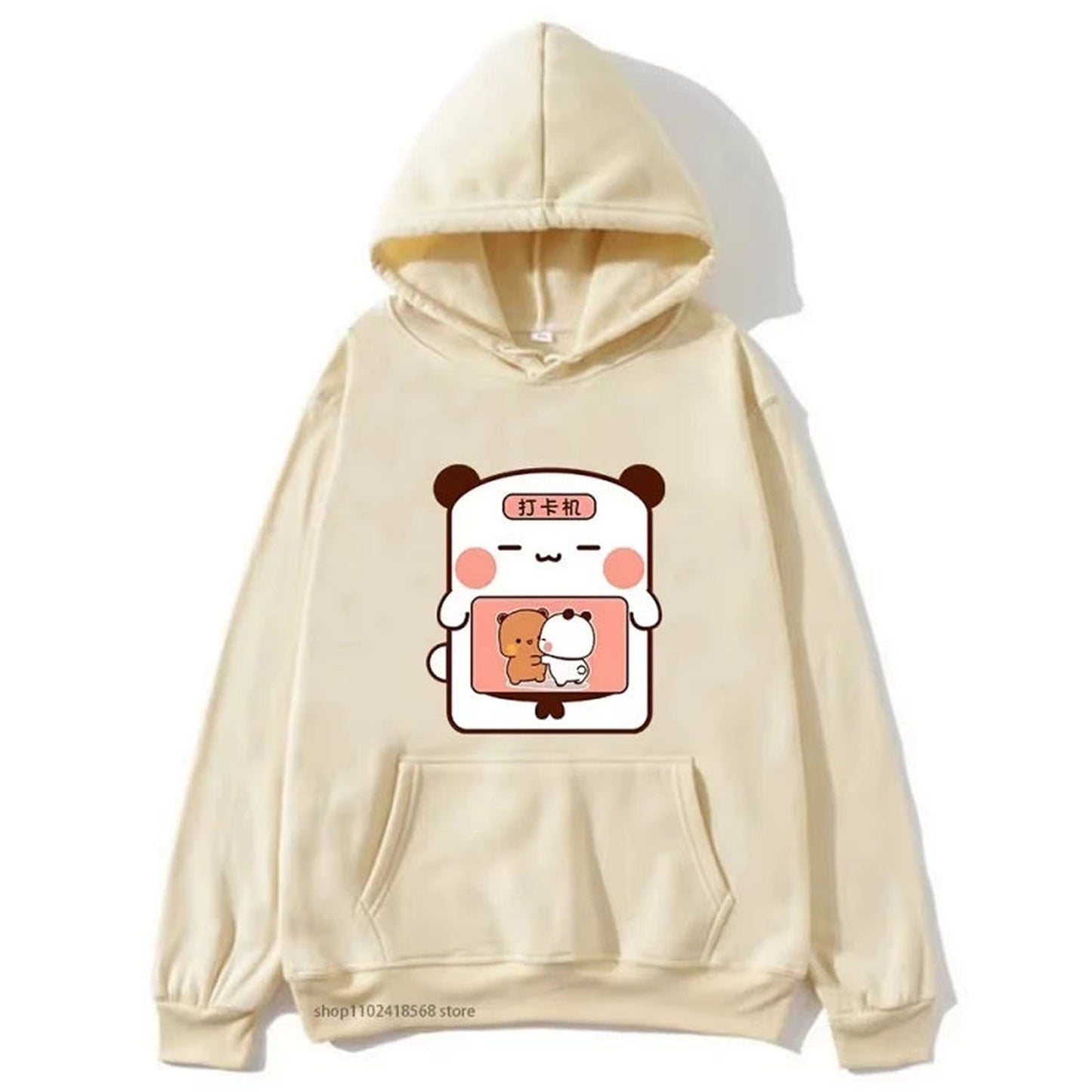 Bubu and Dudu Unisex Anime Hoodie Model Wearing