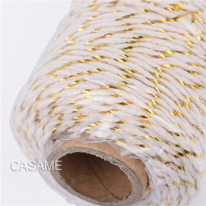 12 ply thick Cotton Bakers Twine String Cord Rope Rustic DIY Craft Twine 100m Spool
