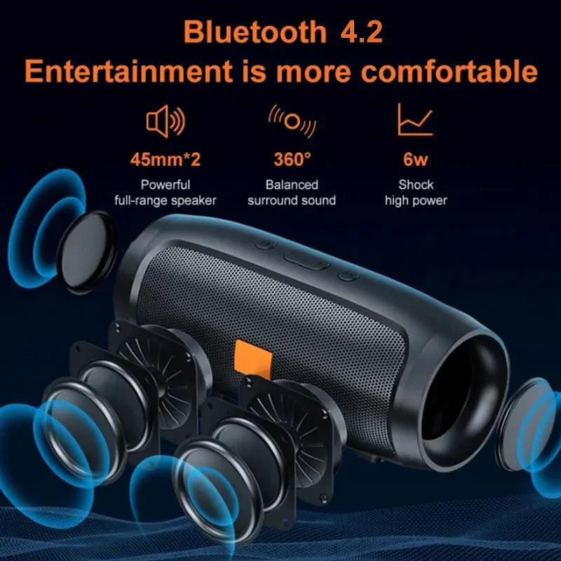 LuckeLadybug portable wireless speaker with bluetooth featuring 360-degree sound and 6W power