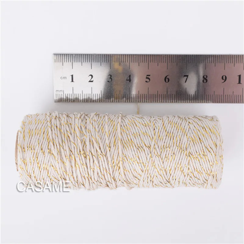 12 ply thick Cotton Bakers Twine String Cord Rope Rustic DIY Craft Twine 100m Spool